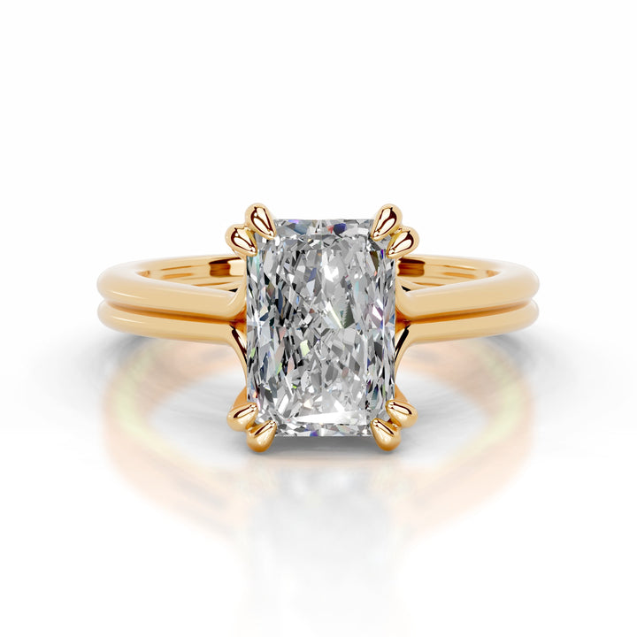 Athena Moissanite Ring 1 Carat 14K Gold#material_14k-gold