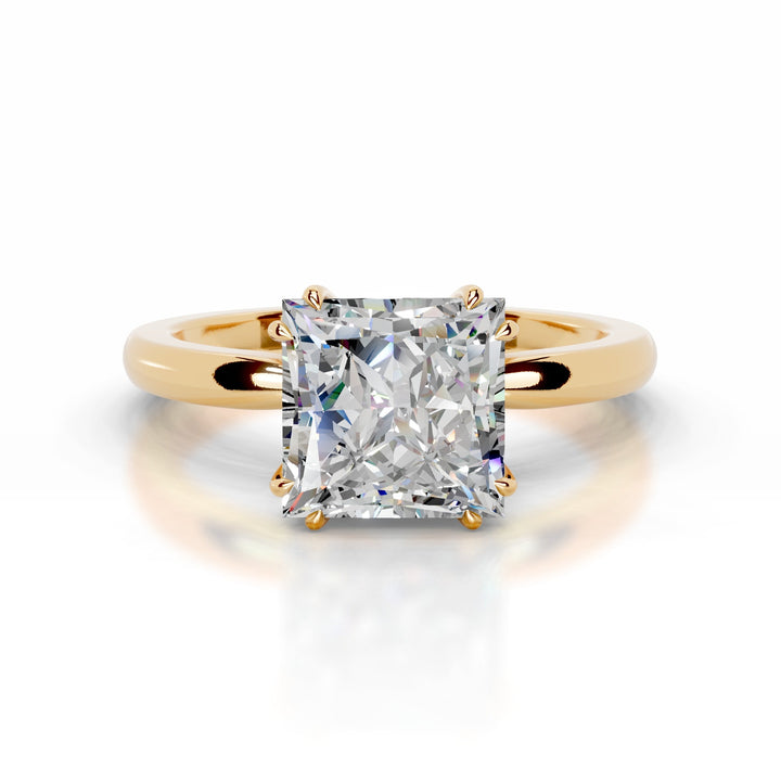 Delphine Moissanite & Diamond Ring 1 Carat 14K Gold#material_14k-gold