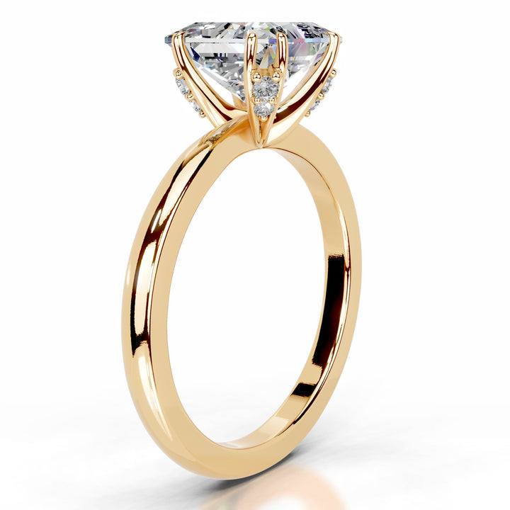 Delphine Moissanite & Diamond Ring 1.5 Carat 14K Gold#material_14k-gold