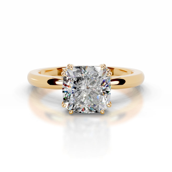 Eudora Moissanite & Diamond Ring 1 Carat 14K Gold#material_14k-gold