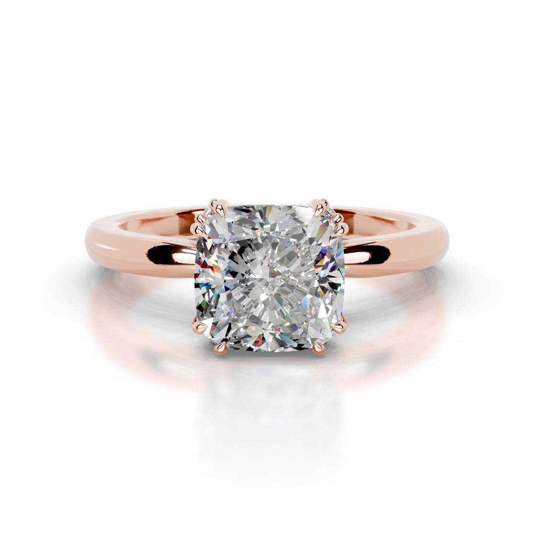 Eudora Moissanite & Diamond Ring 1 Carat 14K Rose#material_14k-rose