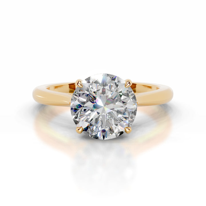 Kiera Moissanite & Diamond Ring 1 Carat 14K Gold#material_14k-gold