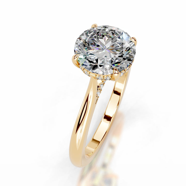 Kiera Moissanite & Diamond Ring 2.5 Carat 14K Gold#material_14k-gold