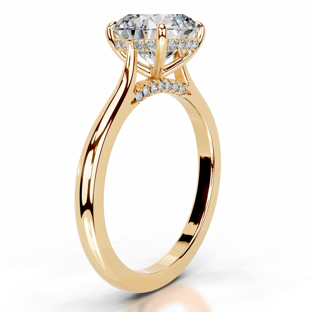 Kiera Moissanite & Diamond Ring 1.5 Carat 18K Gold#material_18k-gold