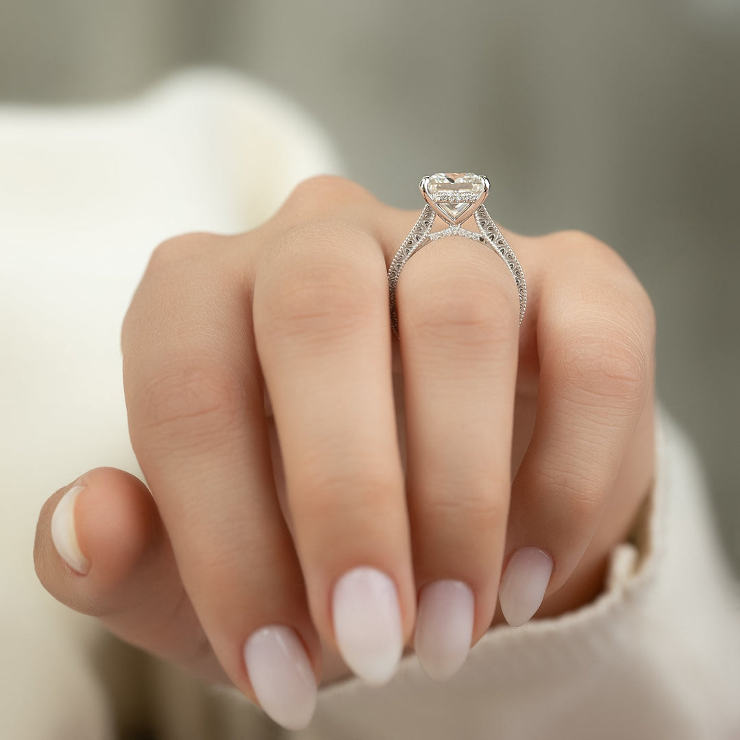 The Alexandra Princess Lab Diamond Moissanite Engagement Ring