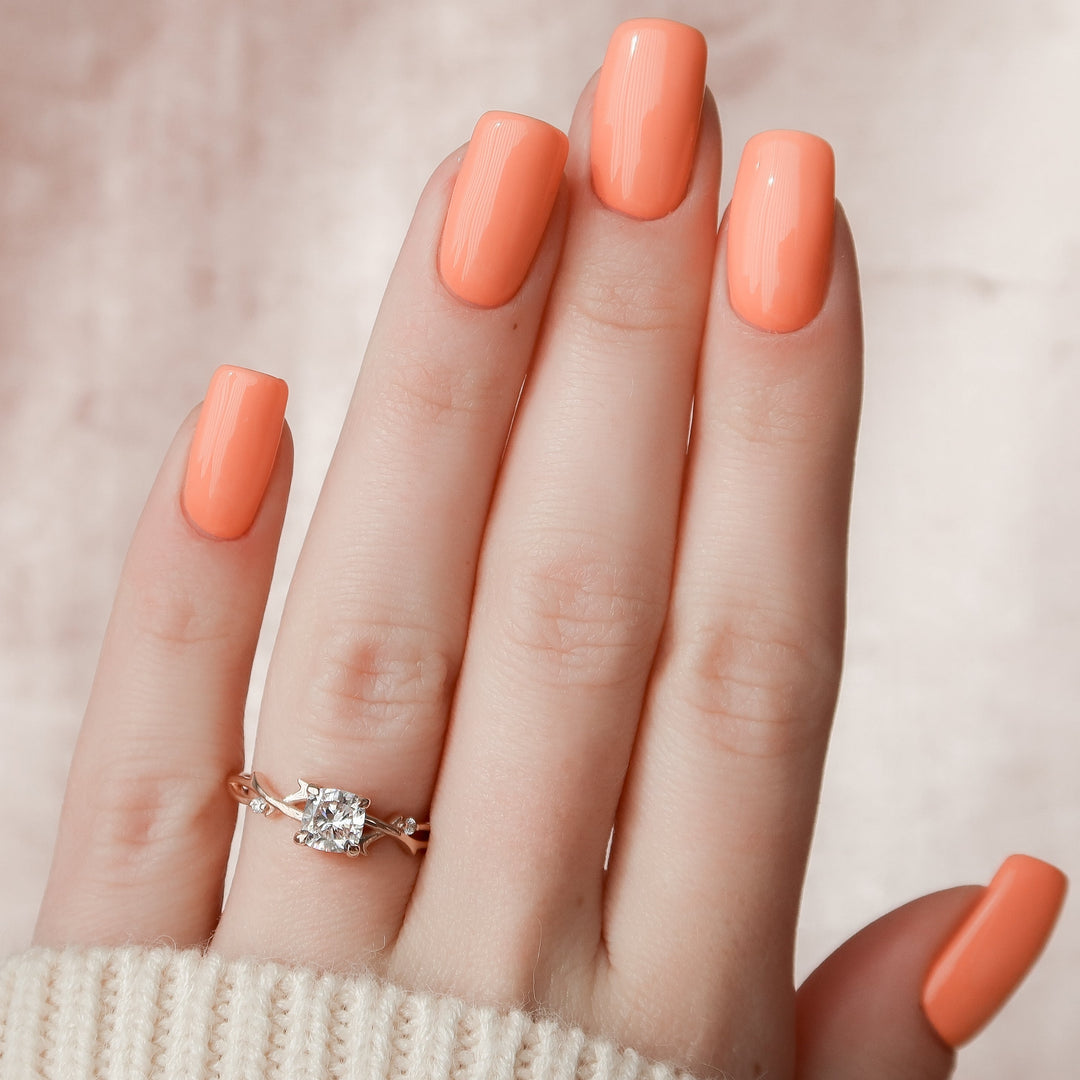 The Coco Cushion Lab Diamond Moissanite Engagement Ring