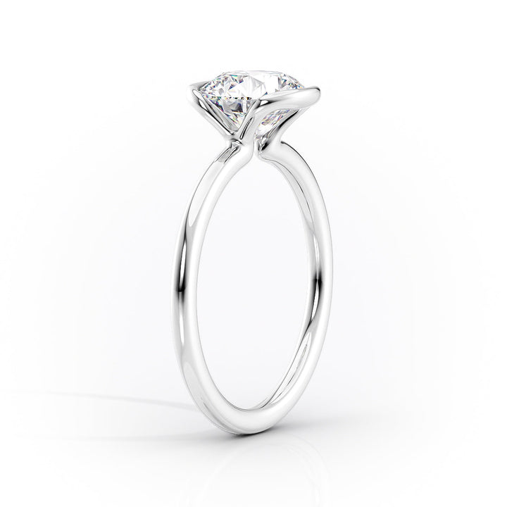 The Elina Set With A Marquise Solitaire Moissanite 1.5 Carat 14K White#material_14k-white
