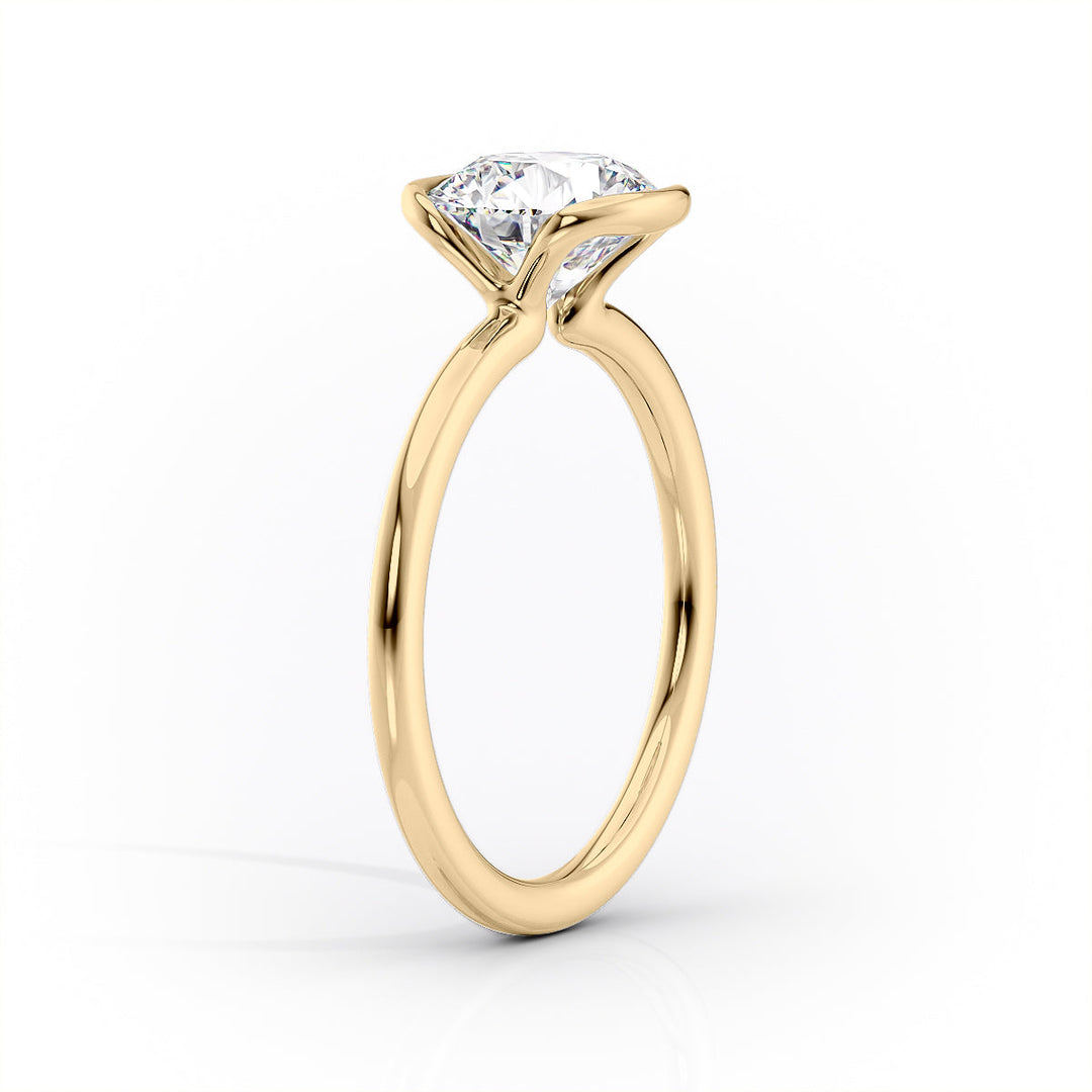 The Elina Set With A Princess Solitaire Lab Diamond 1.5 Carat 14K Gold#material_gold
