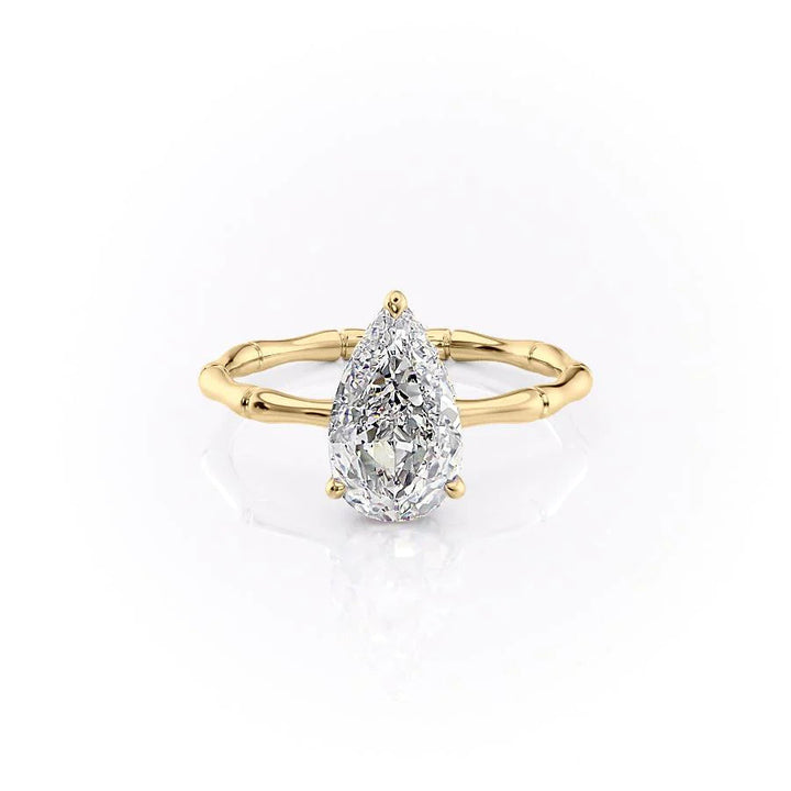 The Ember Set With Pear Nature Lab Diamond 1 Carat 14K Gold#material_gold