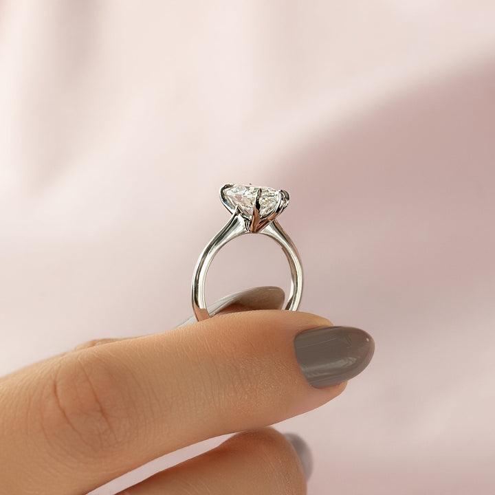 The Kendall Marquise Lab Diamond Moissanite Engagement Ring *Shown with 2.5 ct #material_white