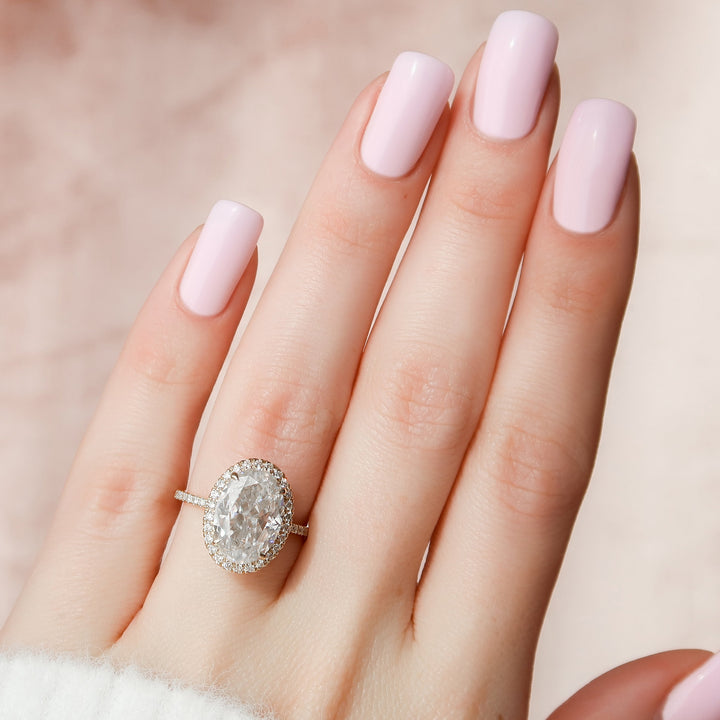 The Lana Set With Oval Pave Lab Diamond 2 Carat 14K Gold#material_gold