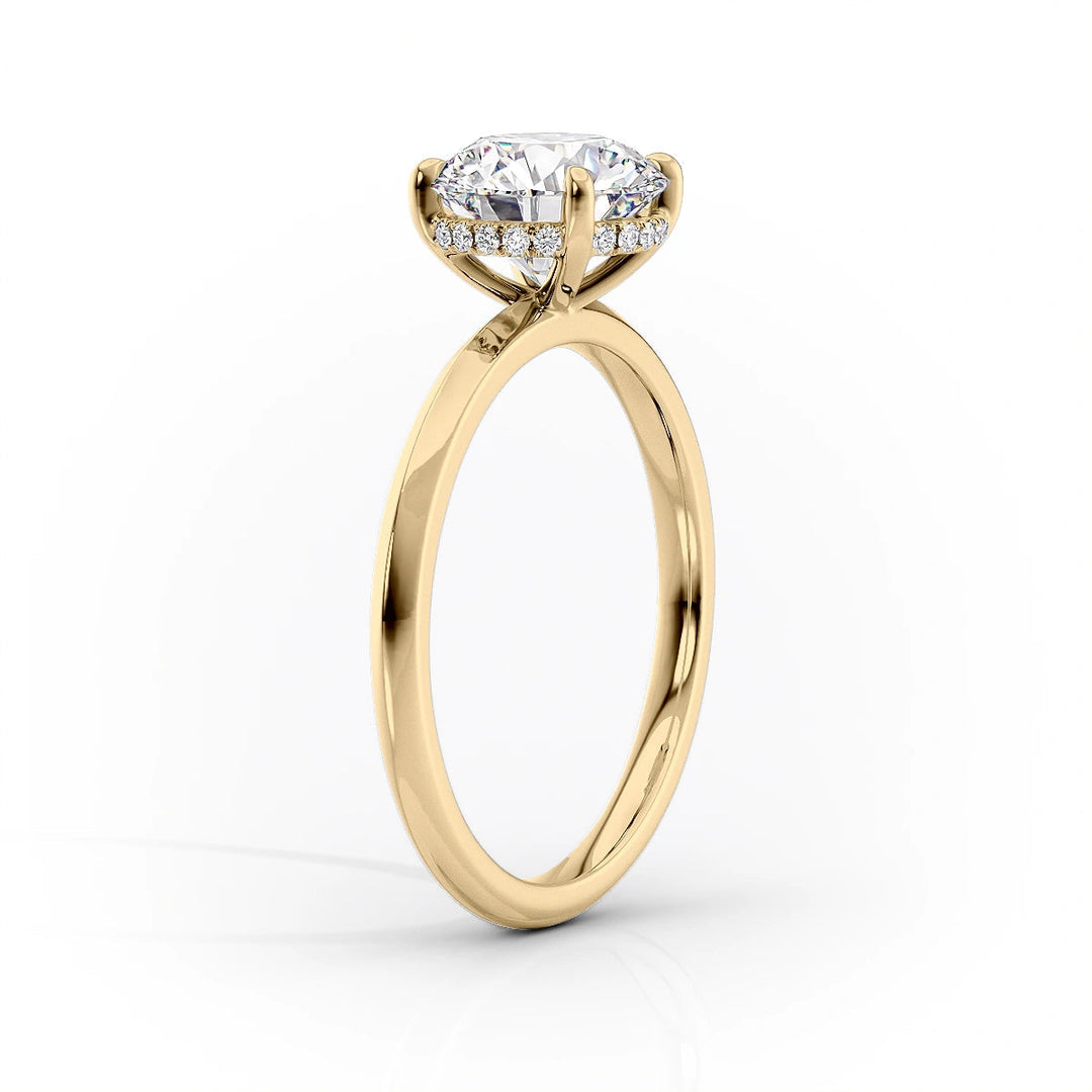 The Razor Liberty Set With Oval Solitaire Lab Diamond 1.5 Carat 14K Gold#material_gold