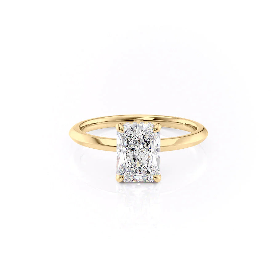 The Razor Liberty Set With Radiant Solitaire Lab Diamond 1 Carat 14K Gold#material_gold