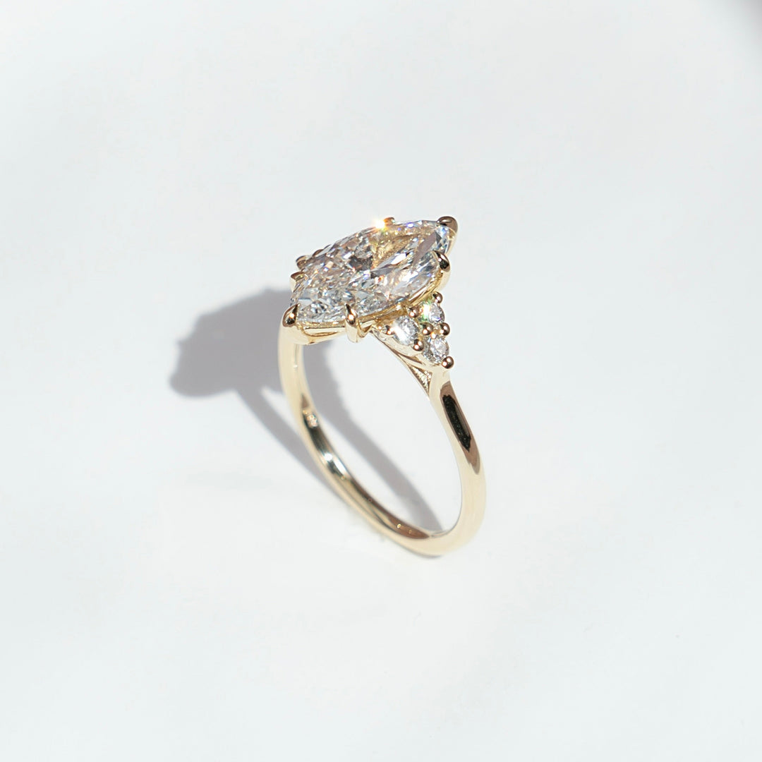 The Summer Marquise Lab Diamond Moissanite Engagement Ring