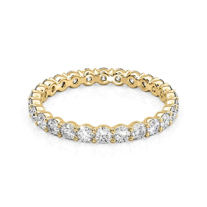 1.2ct Round Eternity Eternity Rings 14K Gold Round Lab Diamonds#material_14k-gold