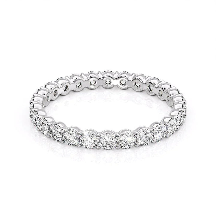 1.2ct Round Eternity Eternity Rings 14K White Round Lab Diamonds#material_14k-white