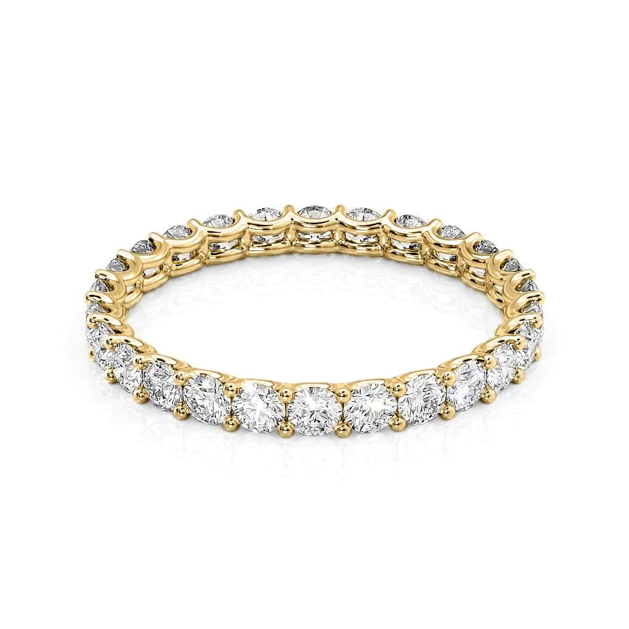 1.2ct Round U Prong Eternity Eternity Rings 14K Gold Round Lab Diamonds#material_14k-gold