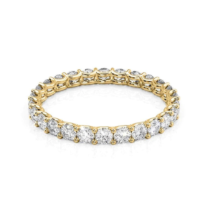 1.2ct Round U Prong Eternity Eternity Rings 14K Gold Round Lab Diamonds#material_14k-gold