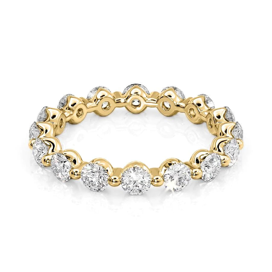 1.5ct Round Shared Prong Eternity Eternity Rings 14K Gold Round Lab Diamonds#material_14k-gold