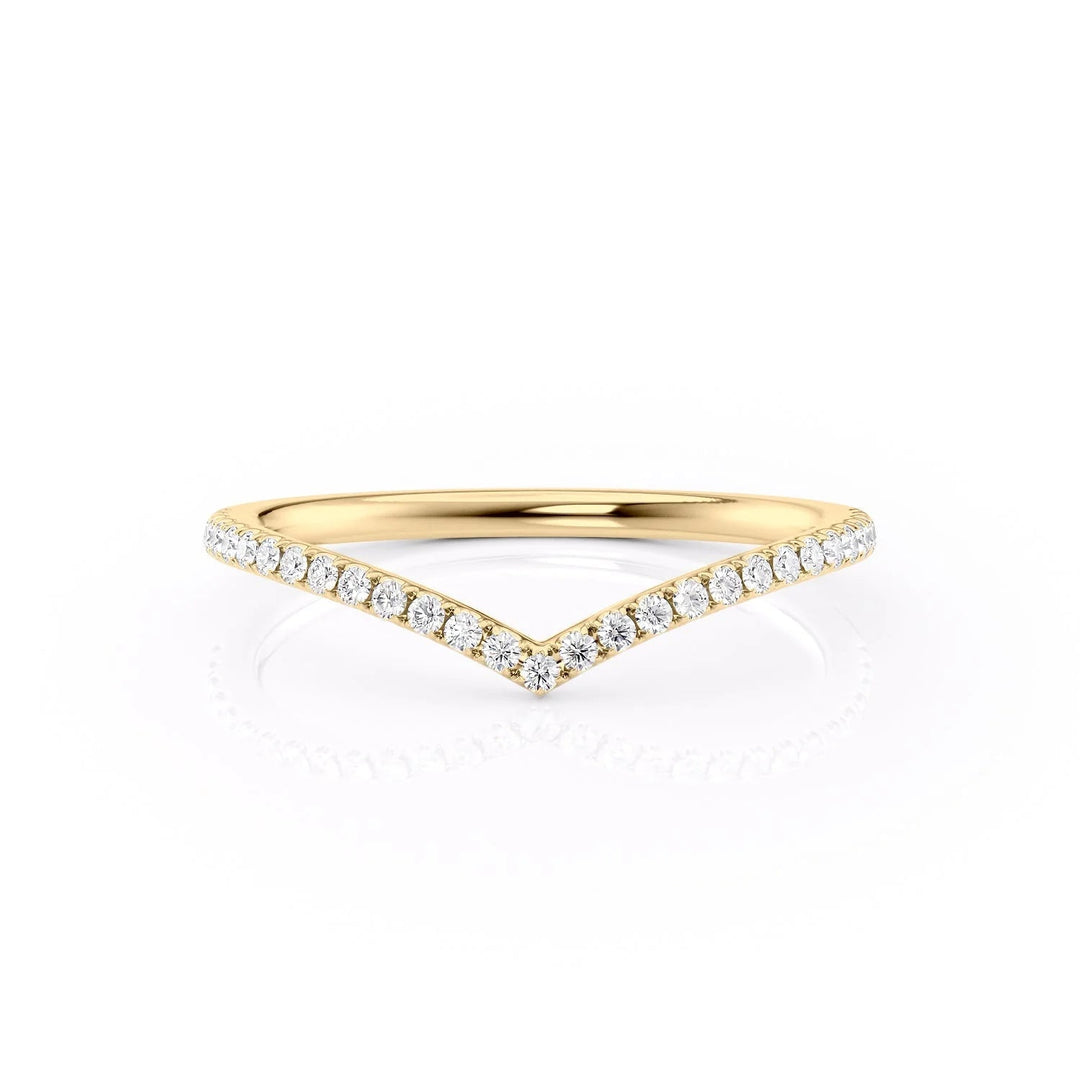 1.5mm Chevron Hannah Wedding Bands Diamonds Half Way 14K Gold#material_14k-gold