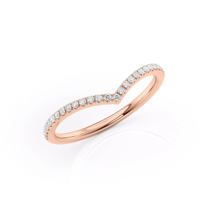 1.5mm Chevron Hannah Wedding Bands Diamonds Half Way 14K Rose#material_14k-rose