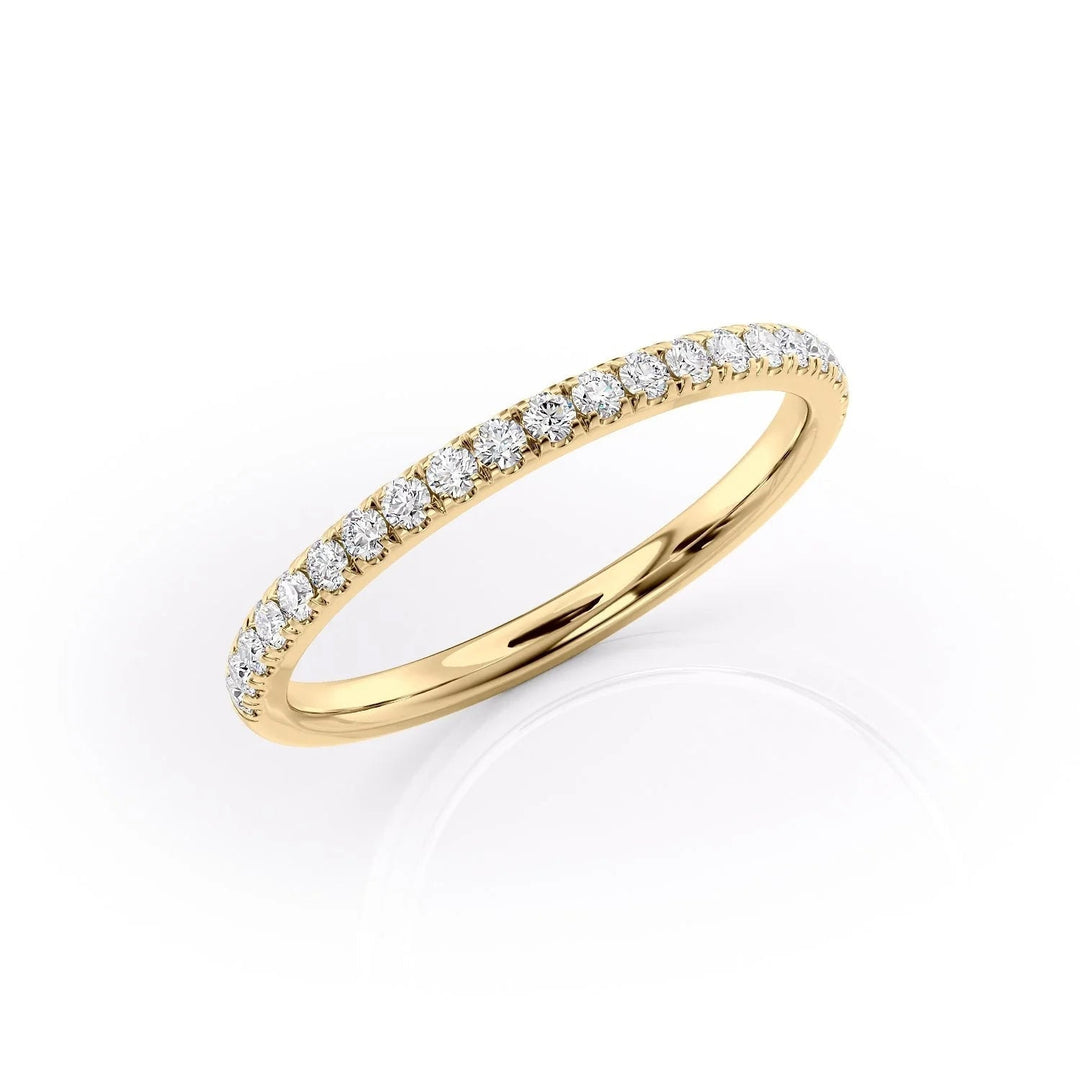 1.8mm Hannah Wedding Bands Diamonds Half Way 18K Gold#material_18k-gold