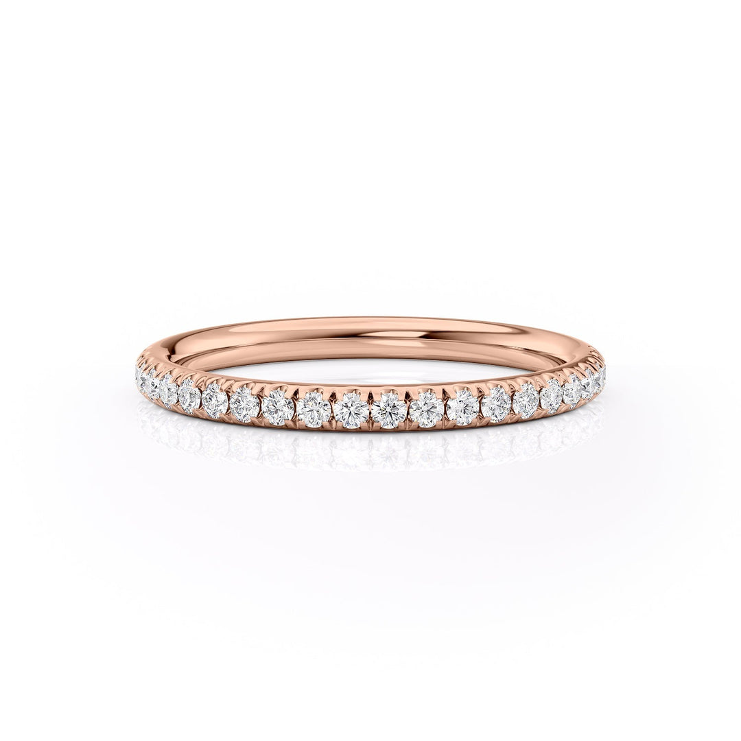 2mm Hannah Wedding band #material_rose
