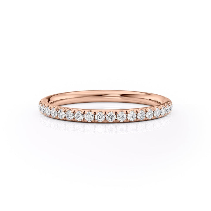 2mm Hannah Wedding band #material_rose