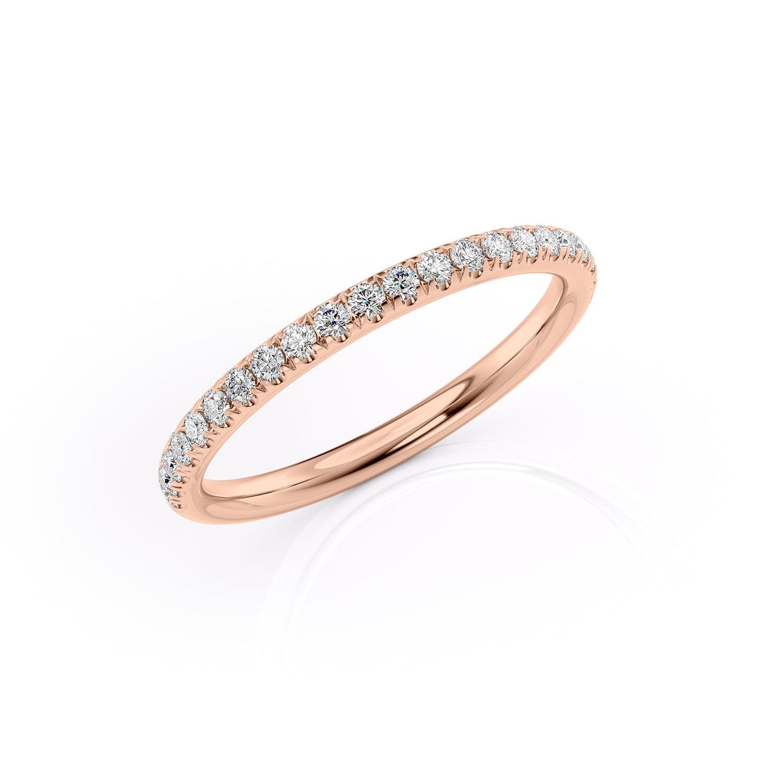 2mm Hannah Wedding band #material_rose