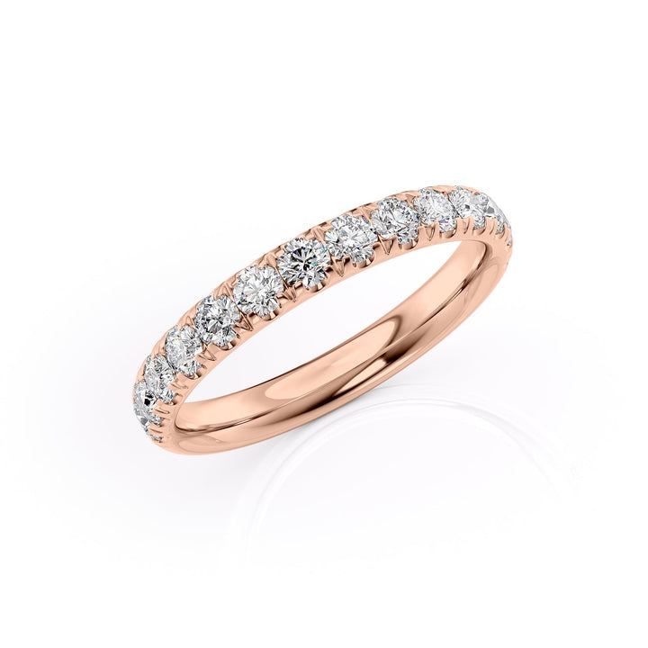 3mm Hannah Wedding band #material_rose