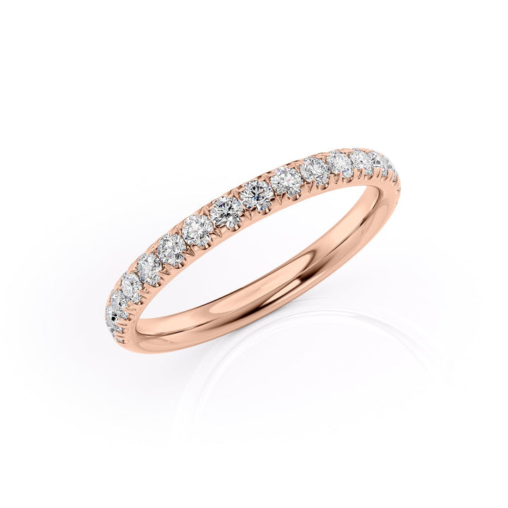 2.5mm Hannah Wedding band #material_rose