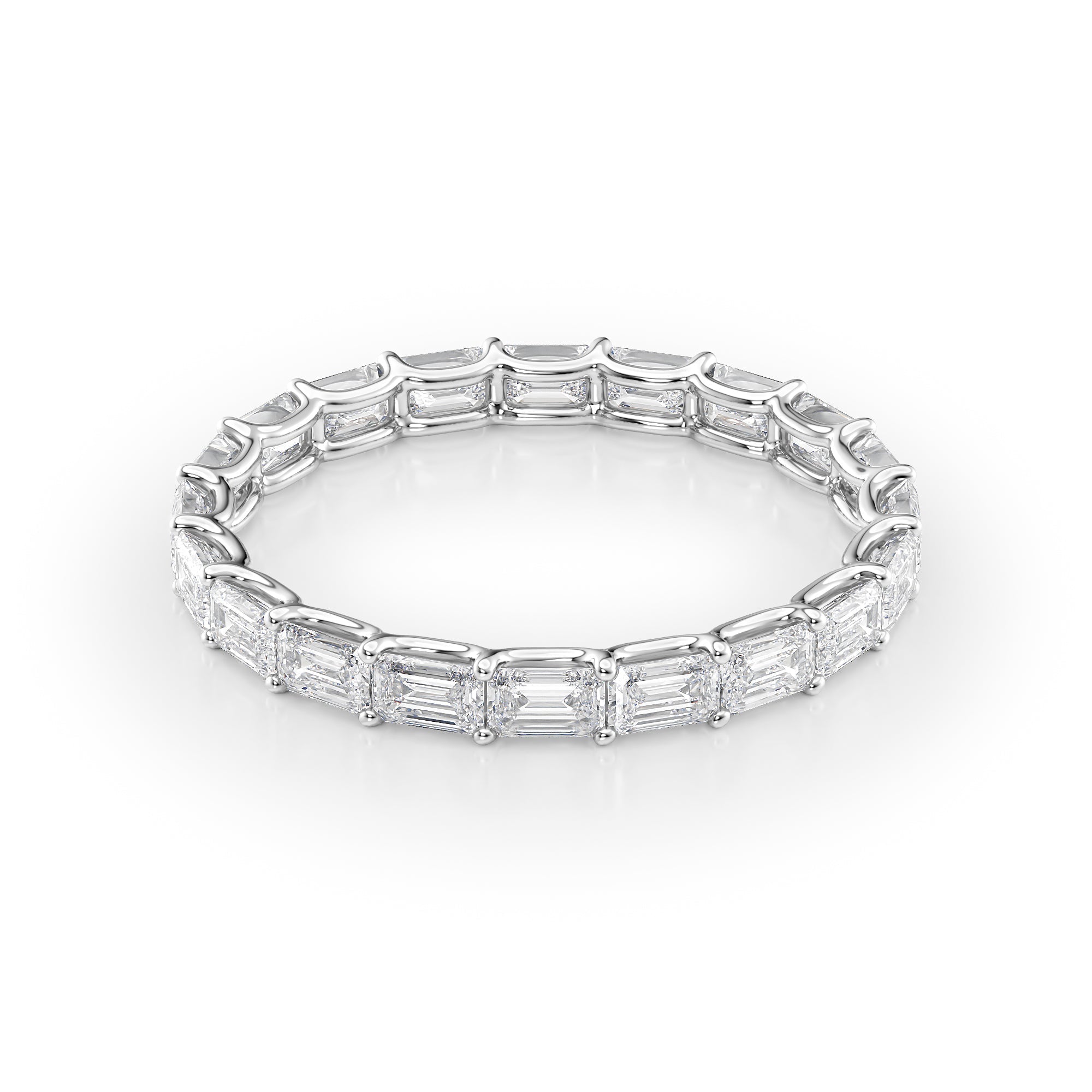 Emerald Lab Diamonds Eternity Rings – L'Amour Brilliance