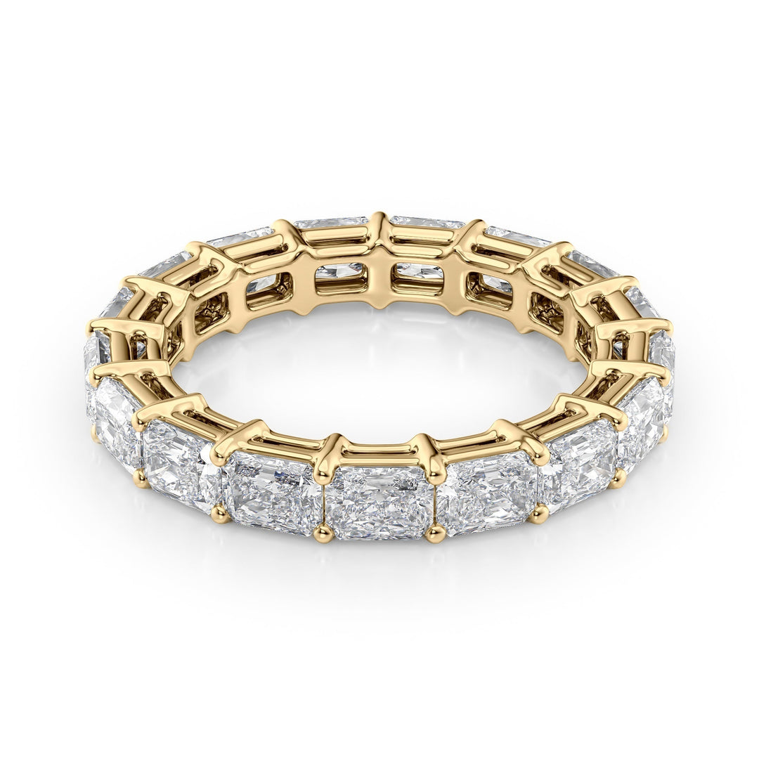 2ct East West Radiant Eternity Eternity Rings 14K Gold Radiant Lab Diamonds#material_14k-gold