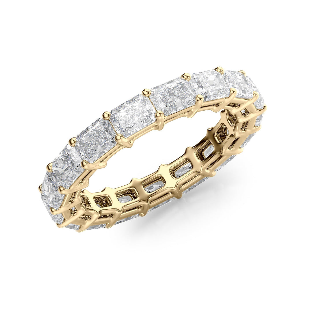 2ct East West Radiant Eternity Eternity Rings 14K Gold Radiant Lab Diamonds#material_14k-gold