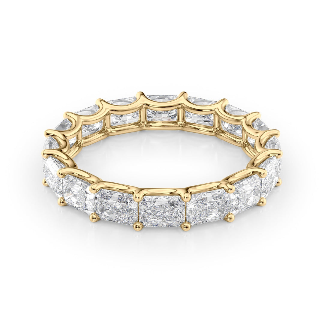 2ct East West Radiant U Prong Eternity Eternity Rings 14K Gold Radiant Lab Diamonds#material_14k-gold