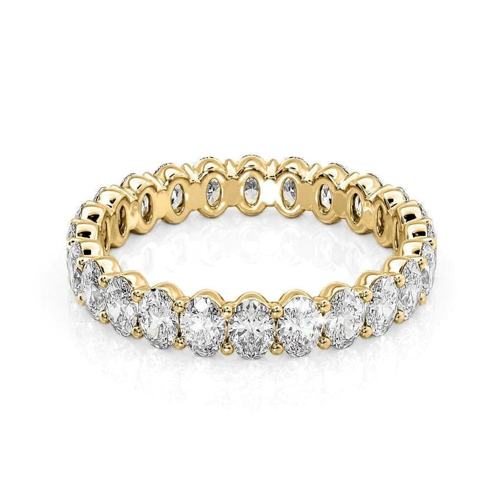 2ct Oval Eternity Eternity Rings 14K Gold Oval Lab Diamonds#material_14k-gold