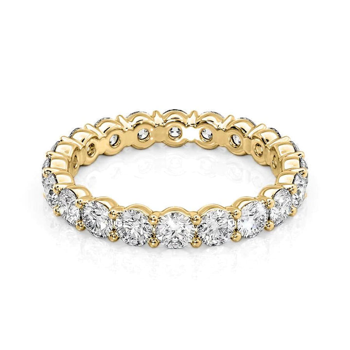 2ct Round Eternity Eternity Rings 14K Gold Round Lab Diamonds#material_14k-gold