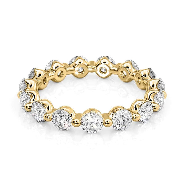 2ct Round Shared Prong Eternity Eternity Rings 14K Gold Round Lab Diamonds#material_14k-gold