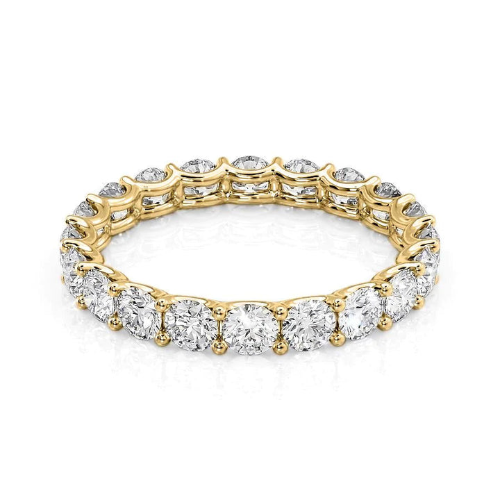 2ct Round U Prong Eternity Eternity Rings 18K Gold Round Lab Diamonds#material_18k-gold