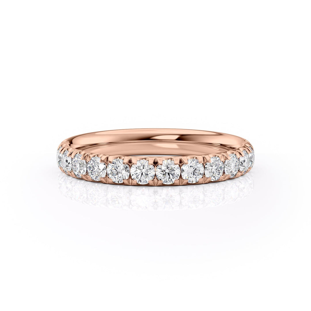 3mm Hannah Wedding band #material_rose