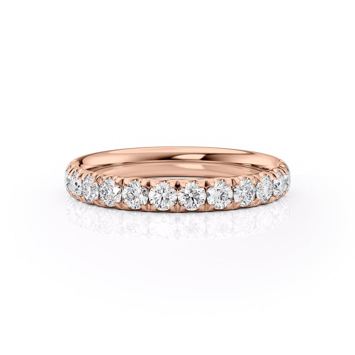 3mm Hannah Wedding band #material_rose