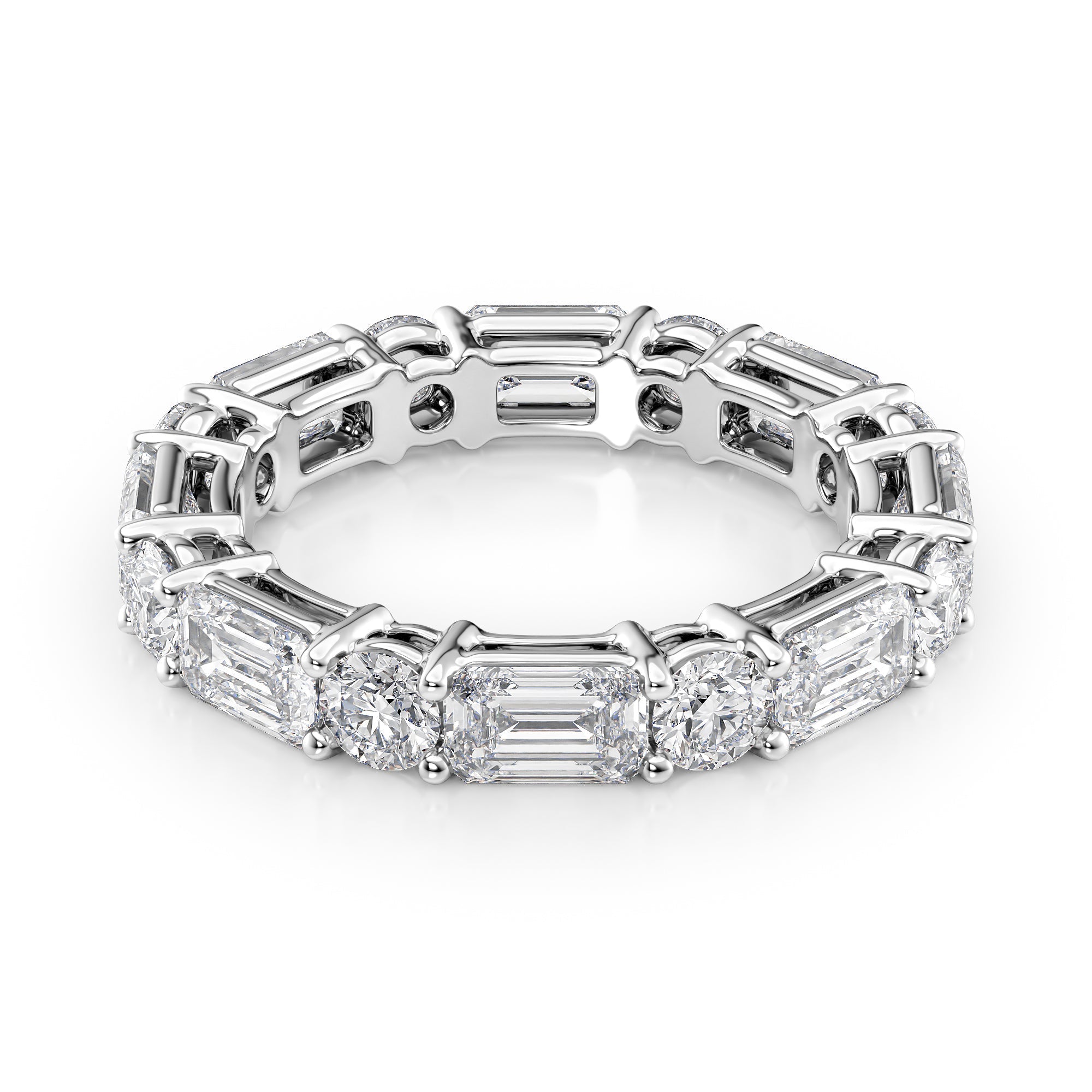 Emerald Lab Diamonds Eternity Rings – L'Amour Brilliance