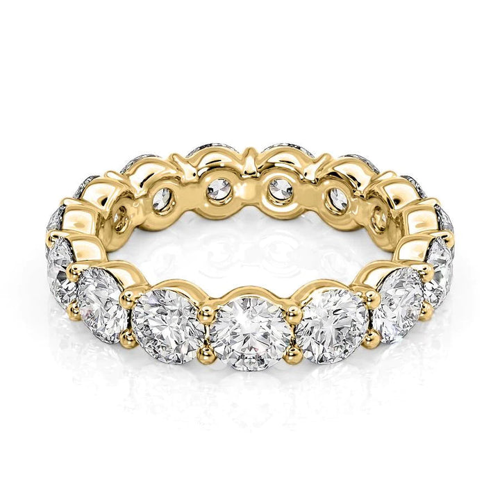 4.5ct Round Eternity Eternity Rings 14K Gold Round Lab Diamonds#material_14k-gold