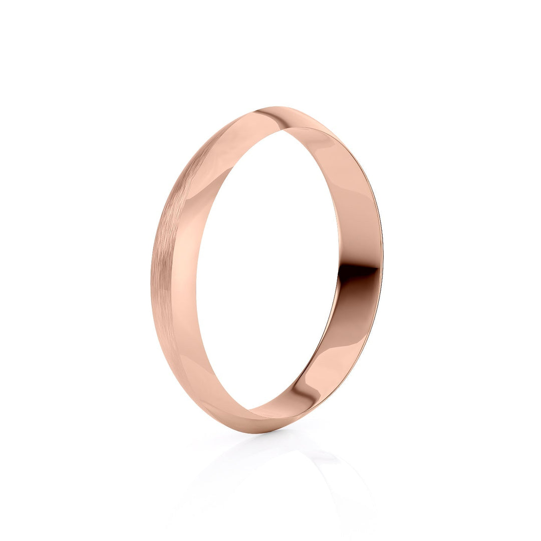 The Owen Wedding band #material_rose