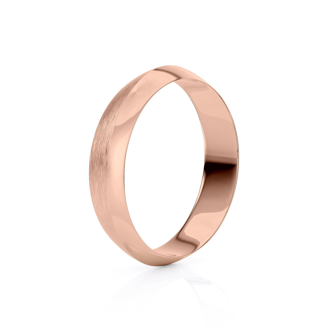 The Owen Wedding band #material_rose