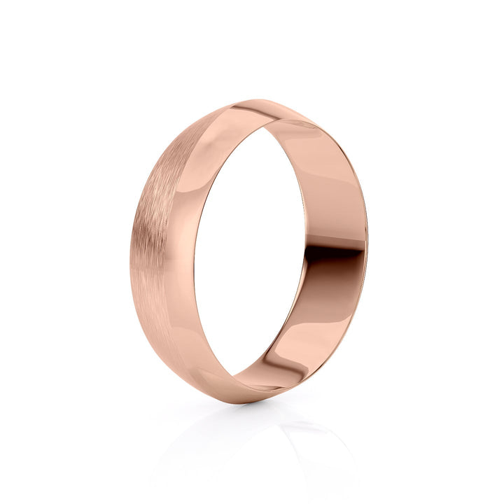 The Owen Wedding band #material_rose
