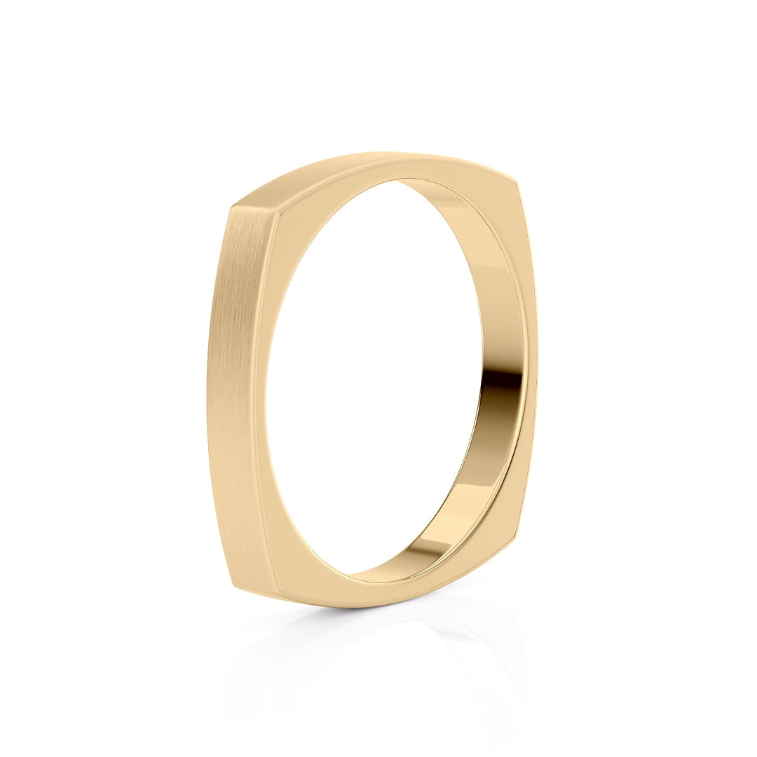 The Leo Wedding band #material_gold