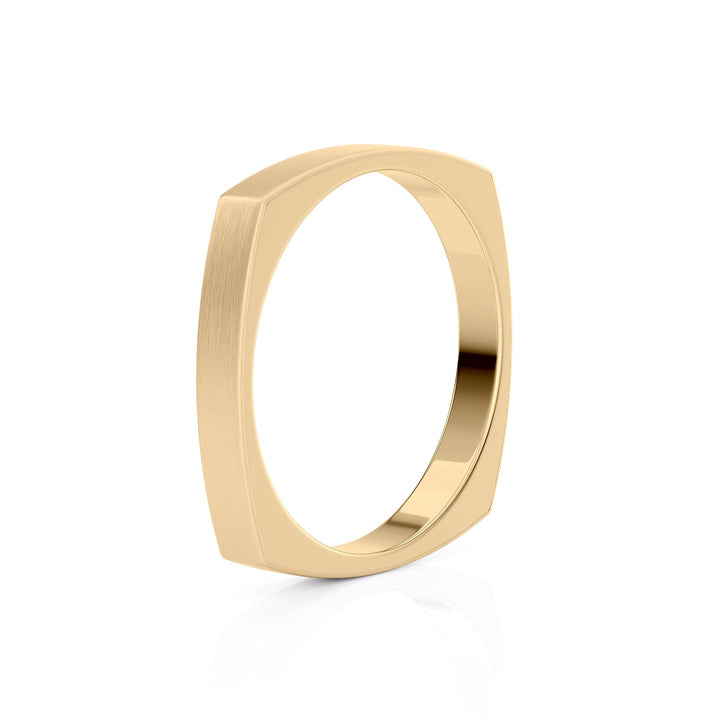 The Leo Wedding band #material_gold
