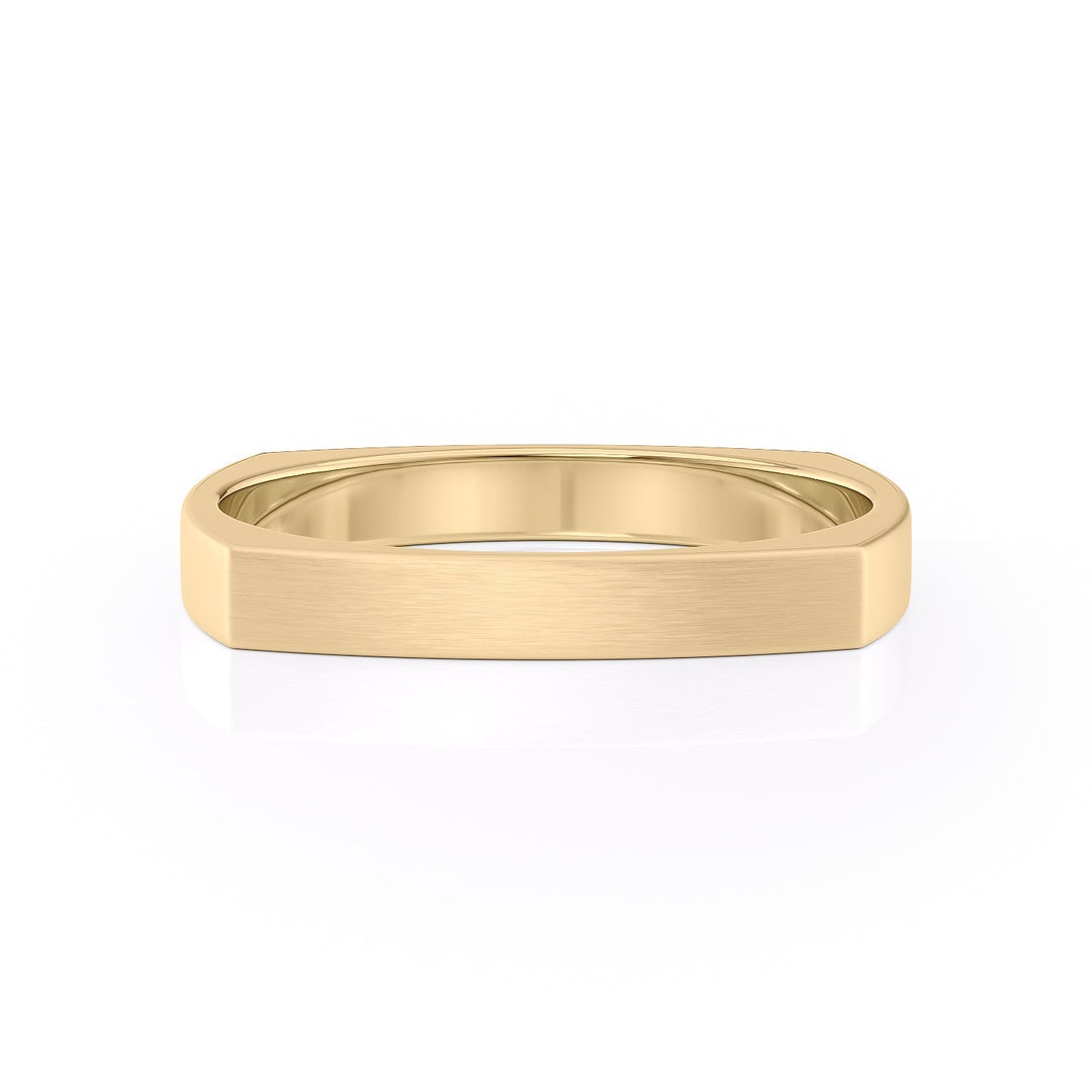 The Leo Wedding band #material_gold