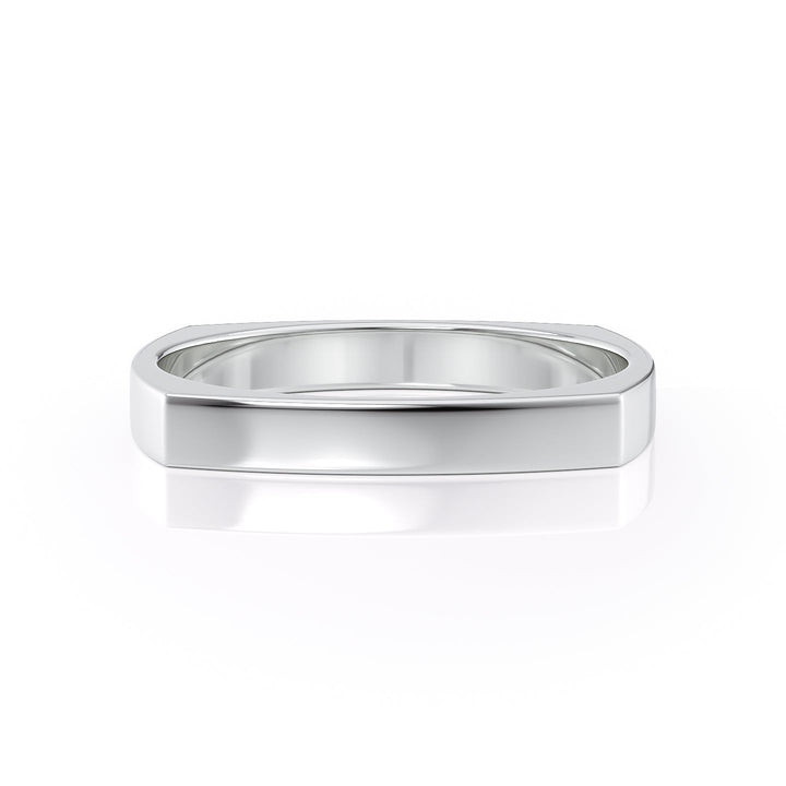 The Leo Wedding band #material_white